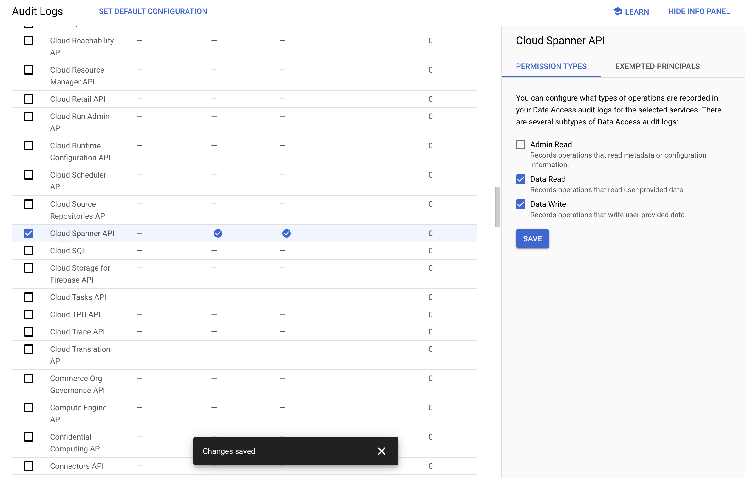 GCP Spanner