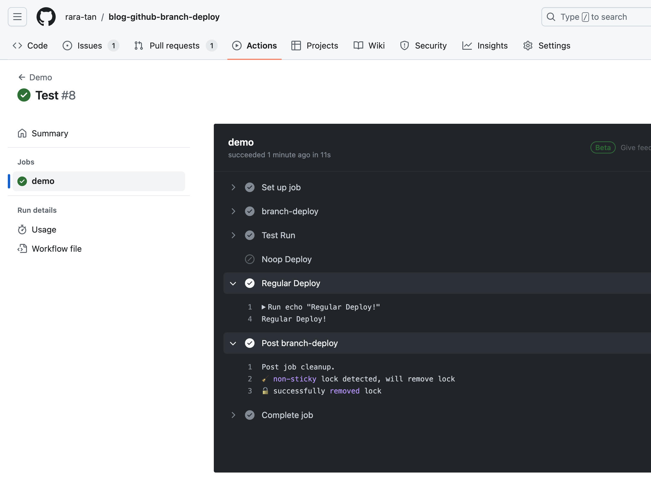 Brach Deploy Model