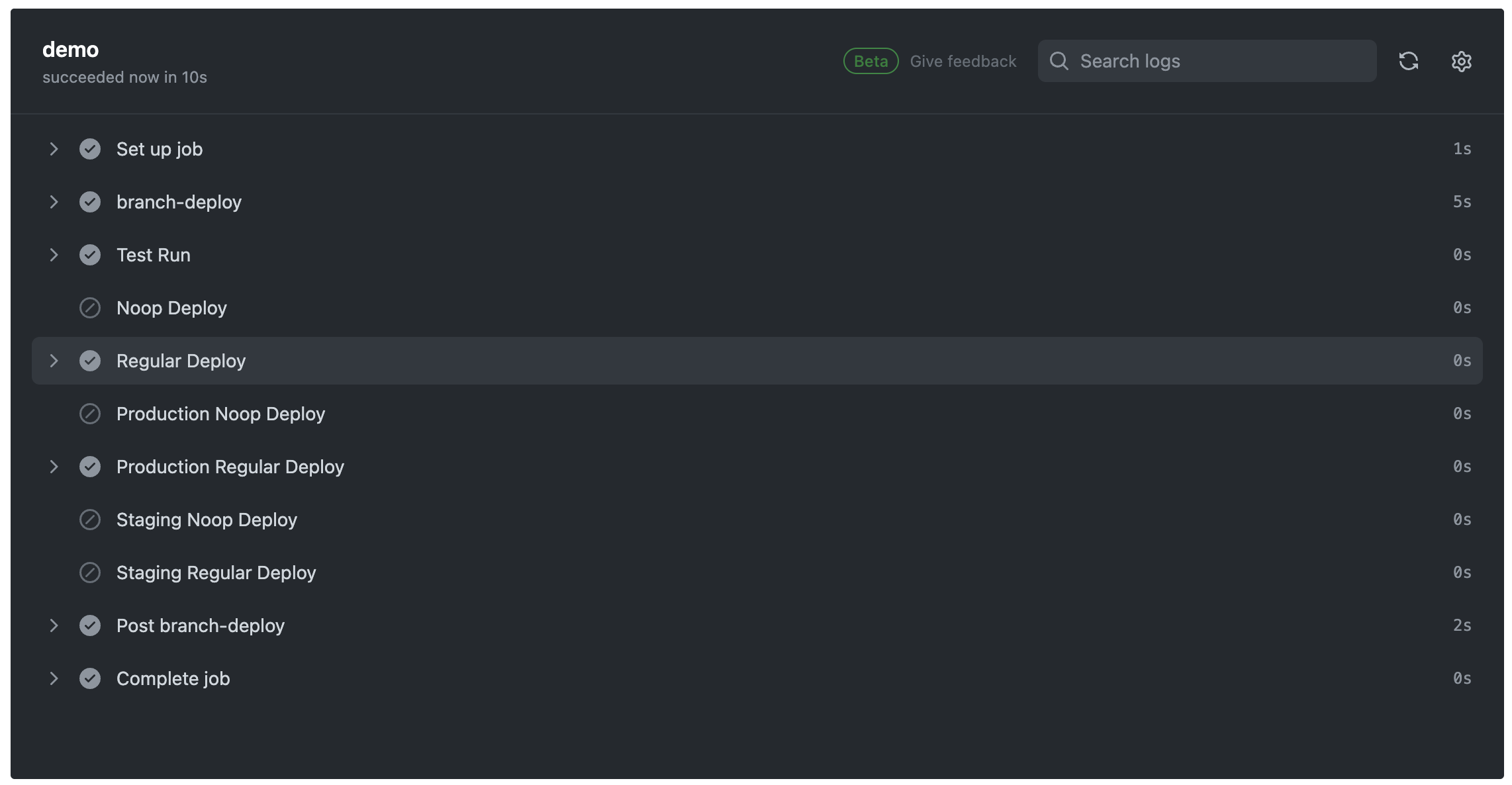 Brach Deploy Model