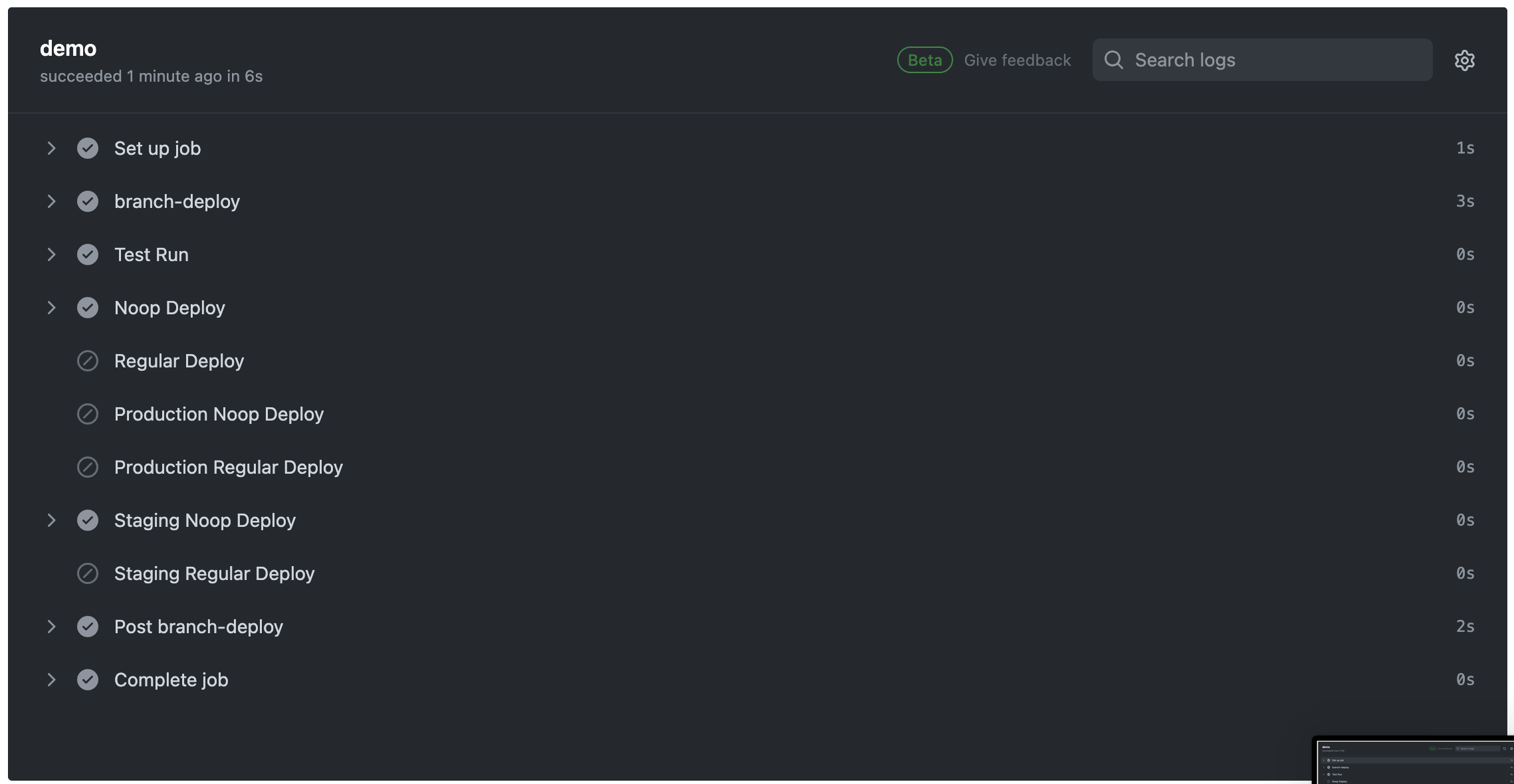 Brach Deploy Model