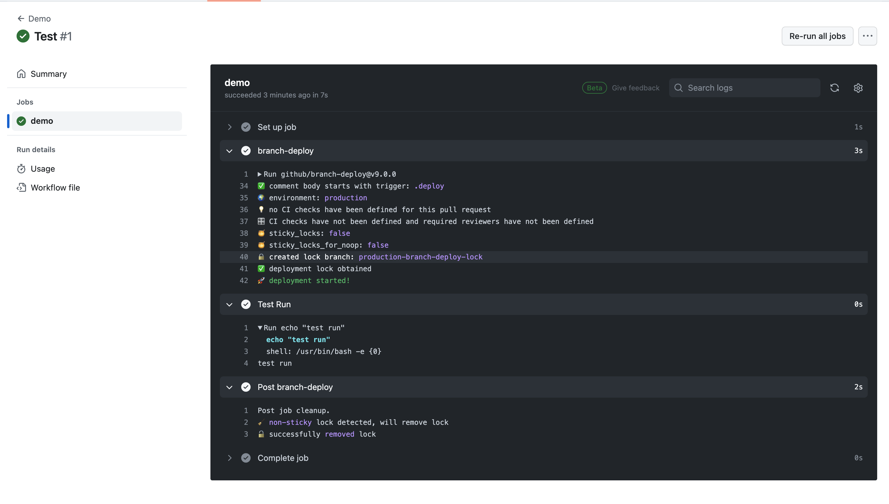 Brach Deploy Model