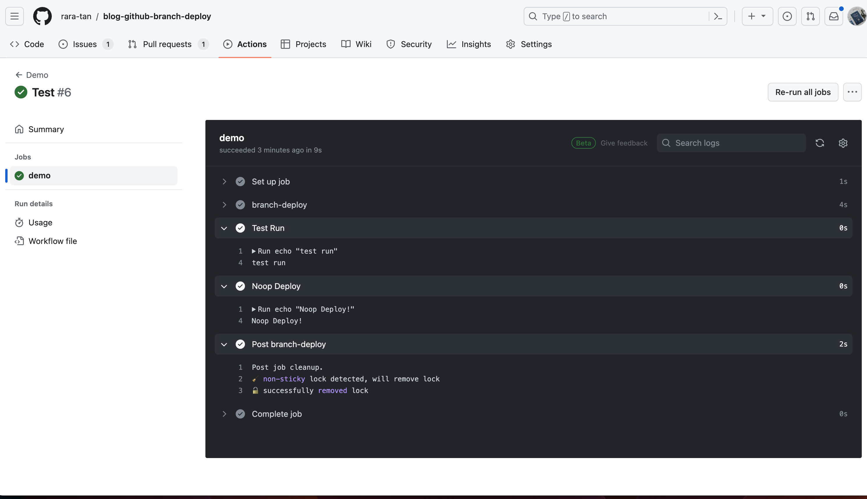 Brach Deploy Model